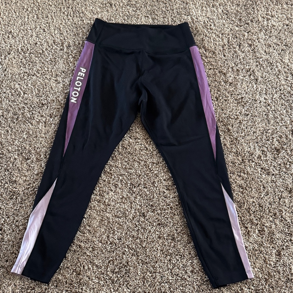 Peloton Kids Leggings in Black and Lavender